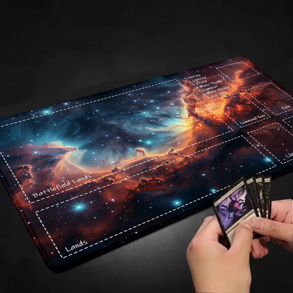 Galactic Battle Gaming Desk Pad - 24x14 Inch Playmat and Mousepad