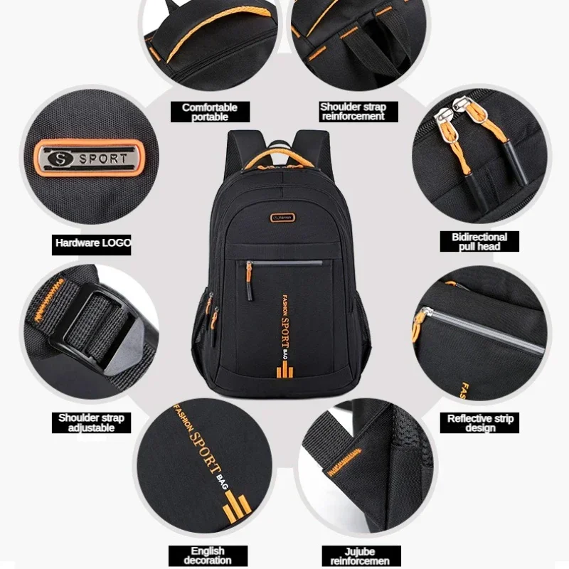 Men's Backpacks Oxford Waterproof Rucksack Business Computer Bag Casual Travel Backpack Senior High School Student Schoolbag waterproof backpack mens backpack