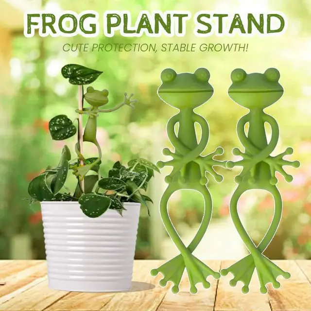 13cm Frog Shaped Reusable Cable Wire Tie Cute Decorative Twist Bendable Garden Plant Support Adjustable Flexible Clip for Stem 2