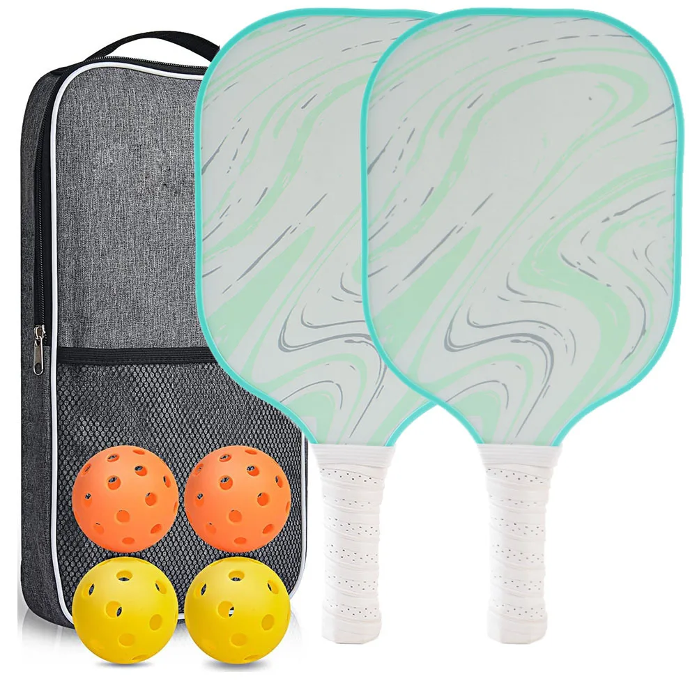 Pickleball Paddles USAPA Approved Set Rackets Honeycomb Core 4 Balls Portable Racquet Cover Carrying Bag Gift Kit Indoor Outdoor