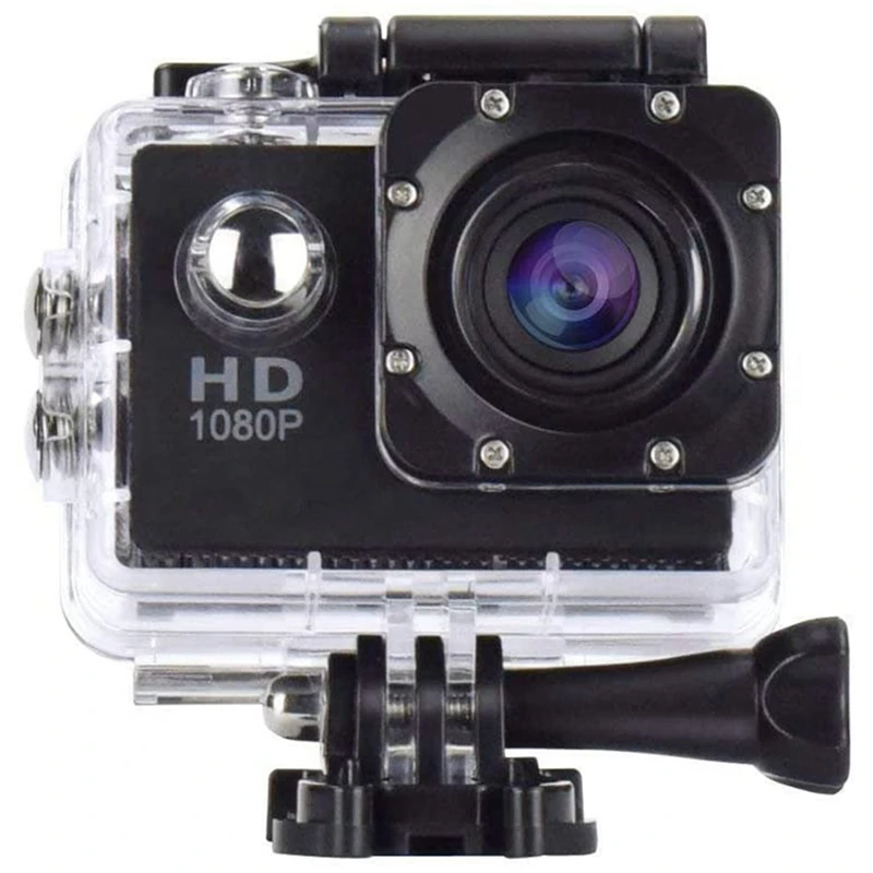 Telecamera Rise-Action 1080P 12Mp Fotocamera Sportiva Full Hd 2.0 Pollici Action Cam 30M/98Ft Subacquea Impermeabile Snorkel Surf