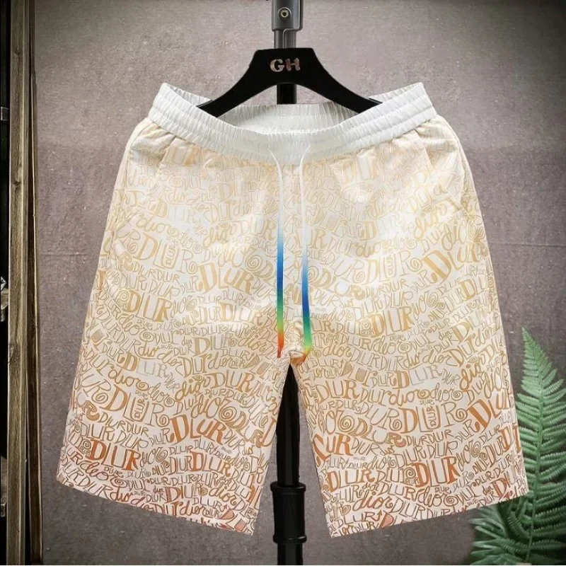 

Шорты мужские с цветочным принтом, тонкие сухие штаны в стиле хип-хоп, дизайнерская одежда, маленький размер Xl, 3 четверти