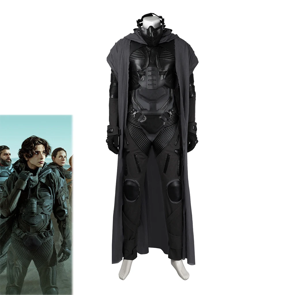 

Paul Atreides Cosplay Costume Men Armor Suit Bodysuit Cloak Mask Full Set Dune Costume Halloween Carnival Party Disguise Outfits