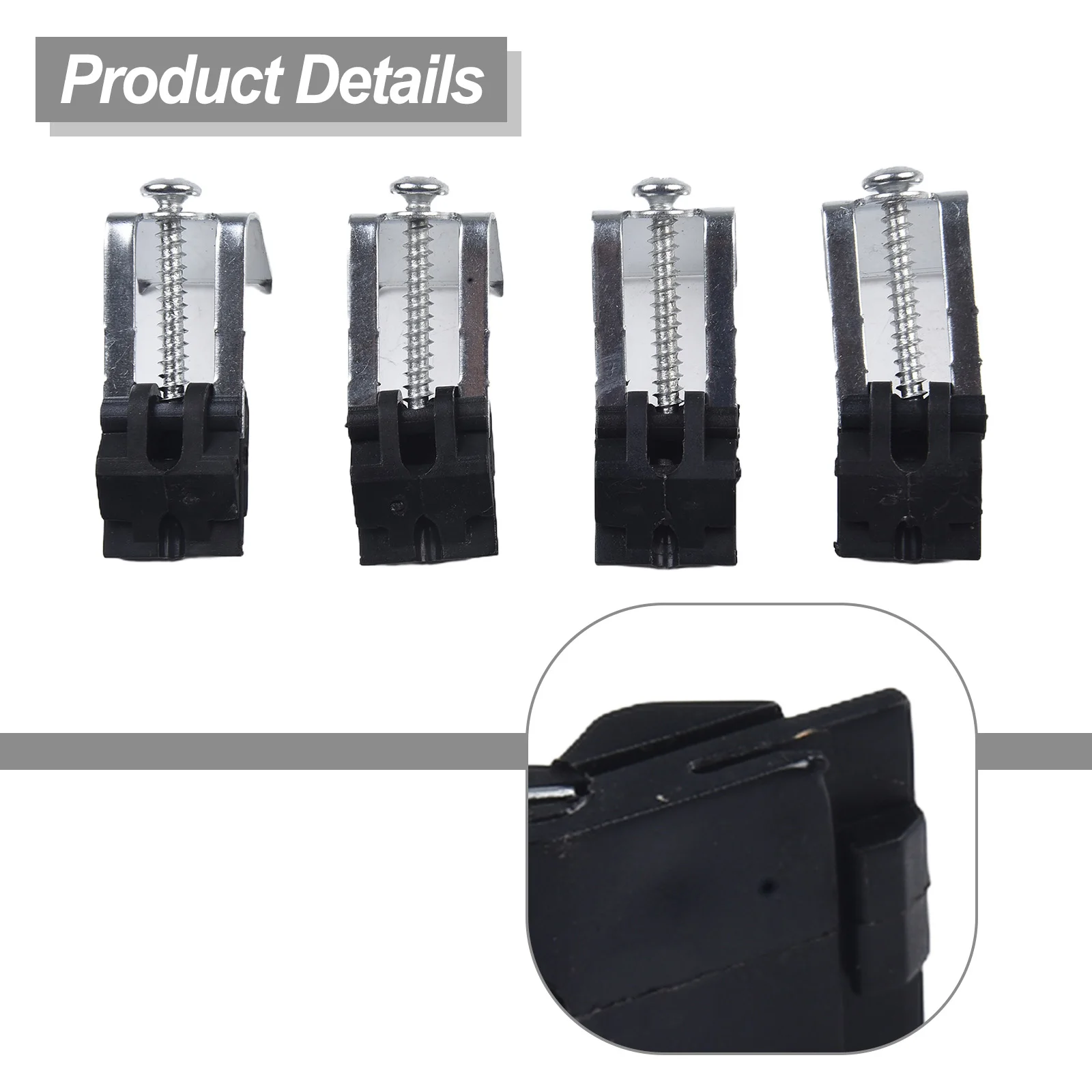 10pcs Undermount Sink Clips Mounting Brackets Repair For Kitchen Bathroom Shower For 14-32 Mm Adjustable Width 18 Mm Kitchen