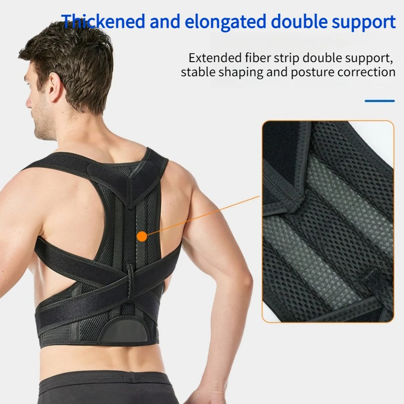 New Upper Back Posture Corrector Posture Clavicle Support Corrector Back Straight Shoulders Brace Strap Correctpor