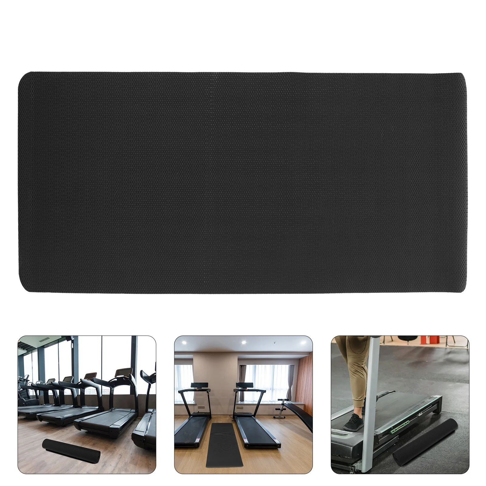 Extra Long Treadmill Mat for Home Gym Non-Slip High Rebound Exercise Mat Noise Reduction Pad Shock Absorption Pad for Exercise