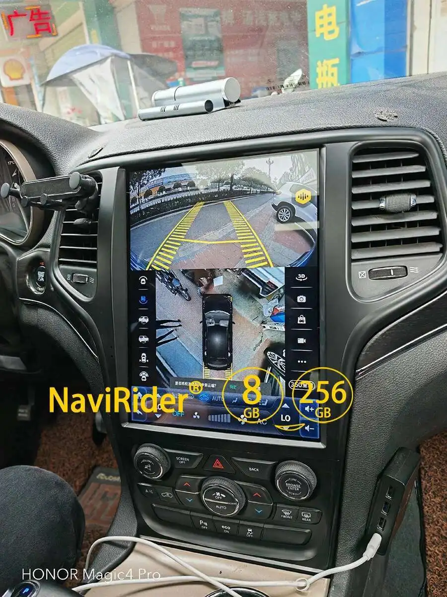For Jeep Grand Cherokee 2017 2 Din Car Multimedia Stereo Radio Android 14 Screen