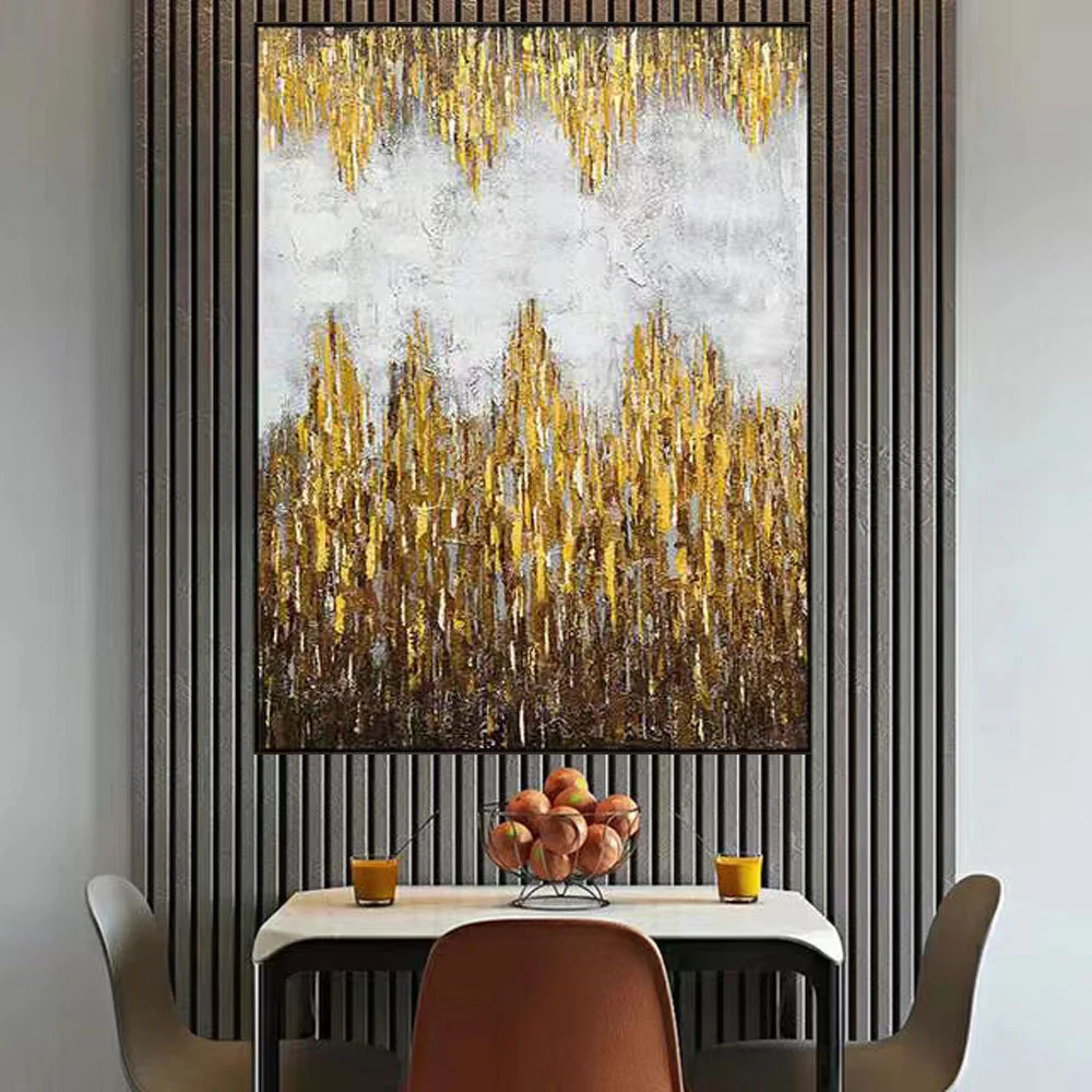 

Pure Hand-Painted Color Abstract Canvas Oil Painting Living Room Family Minimalist Study Mural Porch Modern Wall Sticker