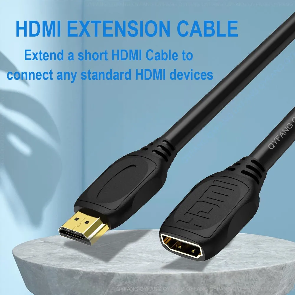 Фото Кабель-удлинитель совместимый с HDMI 8K HDMI-совместимый кабель 2,1 штекер-гнездо кабель для HDTV PS4 Переключатель HDMI-совместимый удлинитель №5