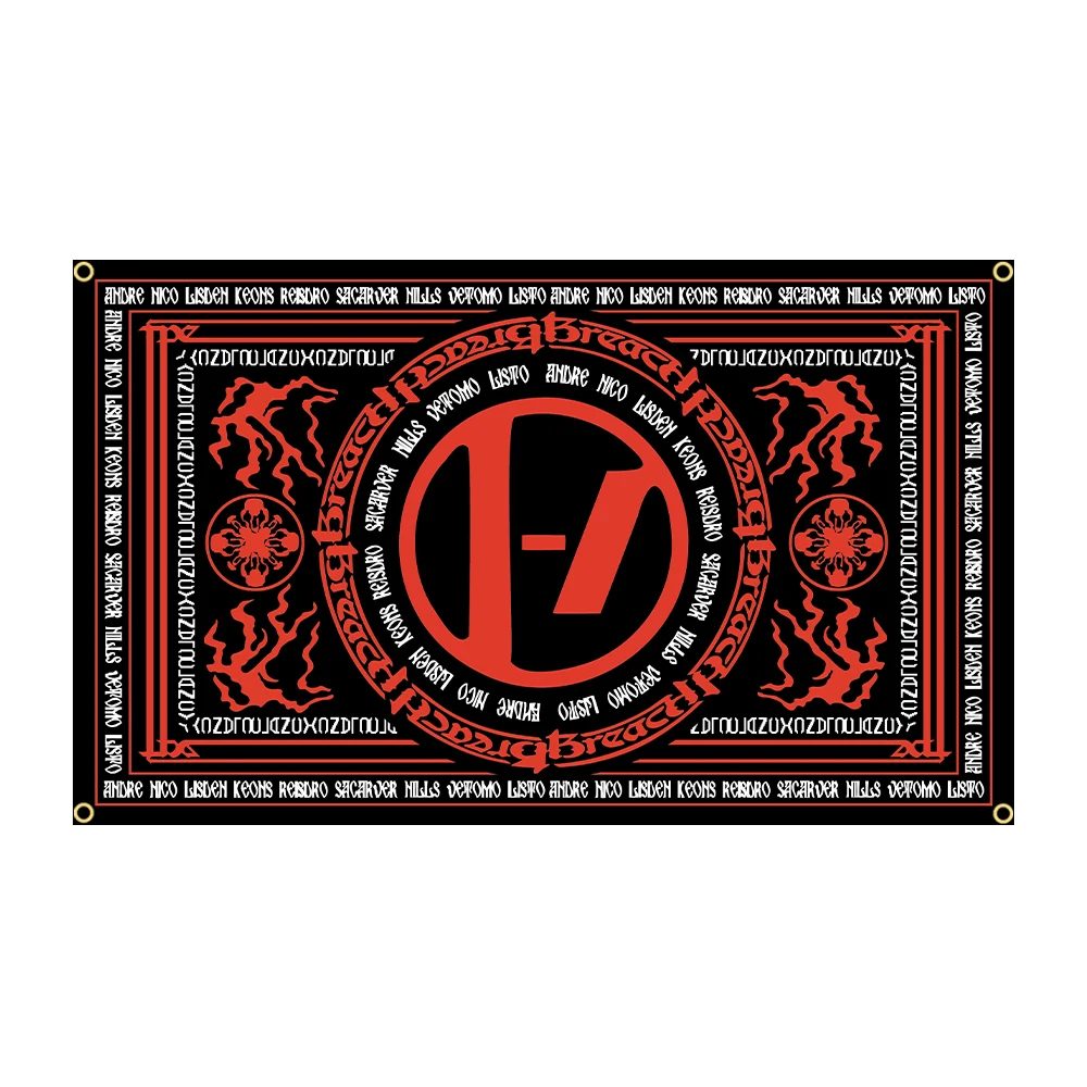 T-Twenty-One Pilots Decorative Polyester Band Flag Tapestry - Room Decor Banner