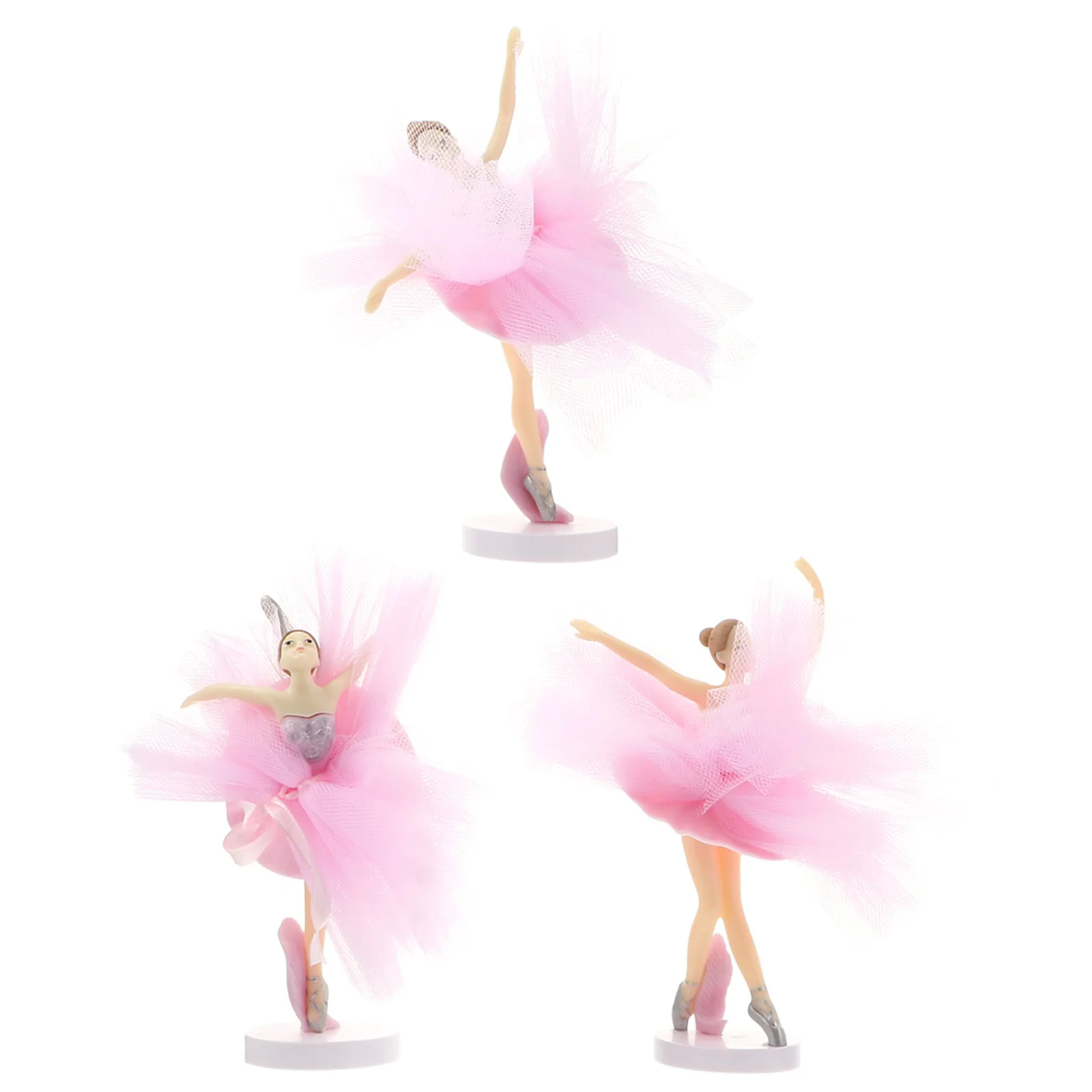 

Ballerina Cupcake Toppers Birthday Cake Decor Tulle Girl Cake Topper