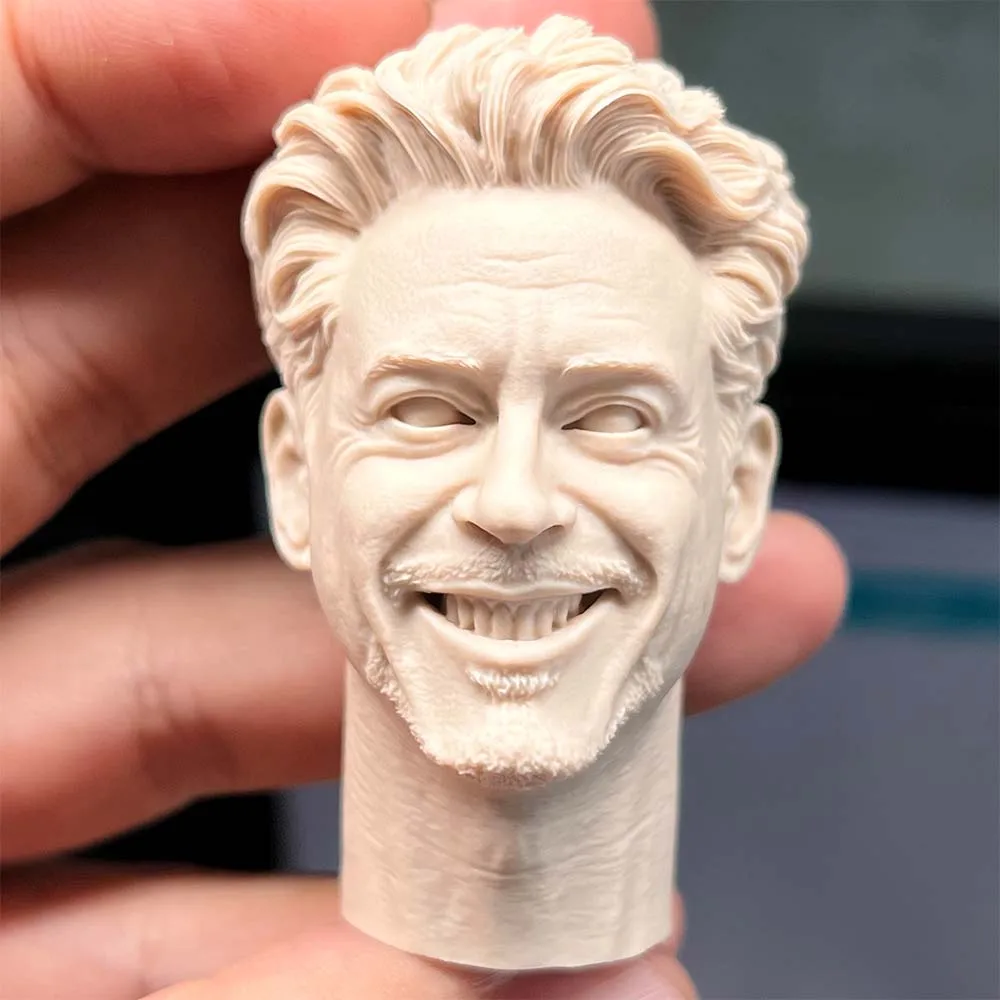 

1/6 Scale New Arrivals Smile Tony Unpainted Head Model Sculpt for 12''Figures DIY Accessories