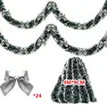 Silver 24 Garland 4m