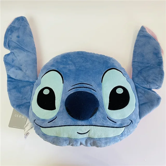 Disney Anime Cartoon Little Monster Stitch Girlfriend Angel Three-dimensional Double-sided Plush Throw Pillow Kawaii Kids Toys