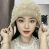 Fashion Large Head Circumference Knitted Hats Handmade Breathable Woolen Hats Pile Hats Women 6
