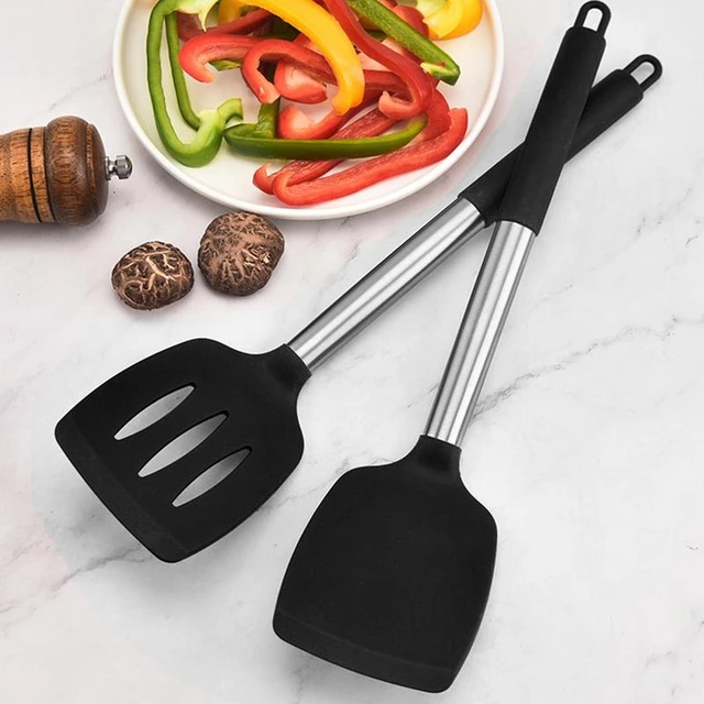 Omelet Spatula Turner,Heat Resistant Cooking Spatula, Long Crepe Spatulas  for - AliExpress