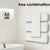 220V Electric Towel Warmer White Clothes Towels Dryer Towel Rack Rail Constant Temperature 3