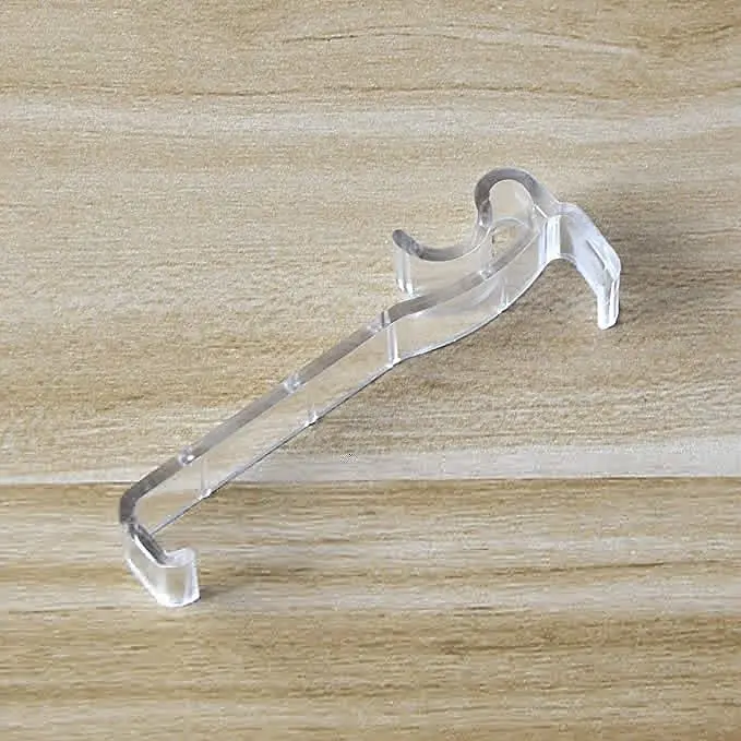 Valance Clips 10pcs 2-1/2'' Window Blinds Hidden Clip Clear Plastic for Horizontal Blinds Valance Retainer Holder 5
