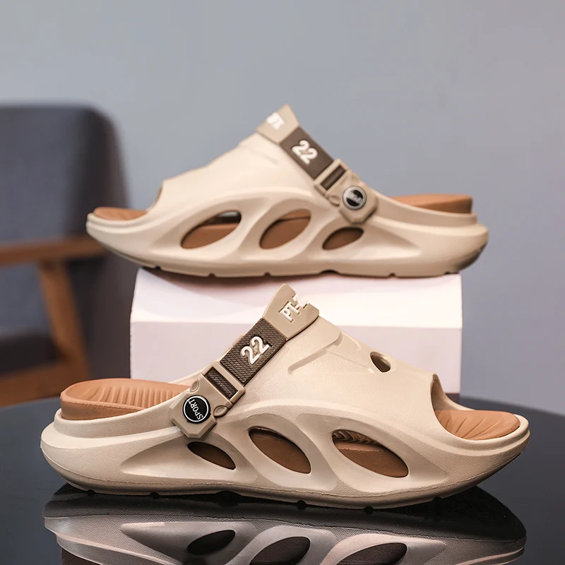Summer Men Slippers EVA Mans Flip Flops Outdoor Beach Sandals Young Fashion Men's Sandals Thick Bottom Non-slip Shoes