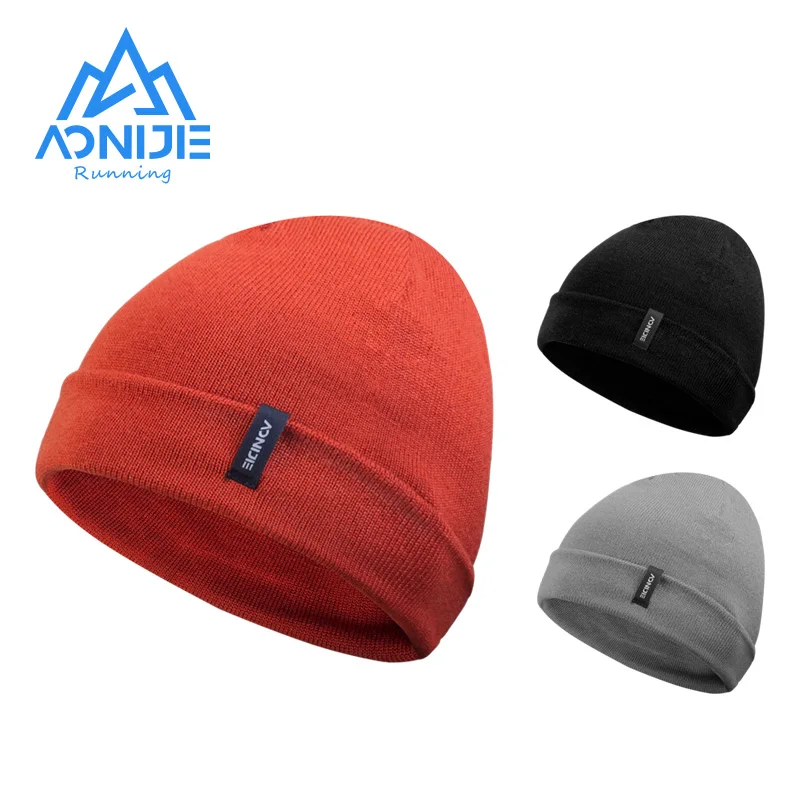 

AONIJIE M32 Unisex Sports Keep Warm Soft Wool Cap Knitted Hat Double Layer Thickening for Running Cycling Skiing Camping Hiking