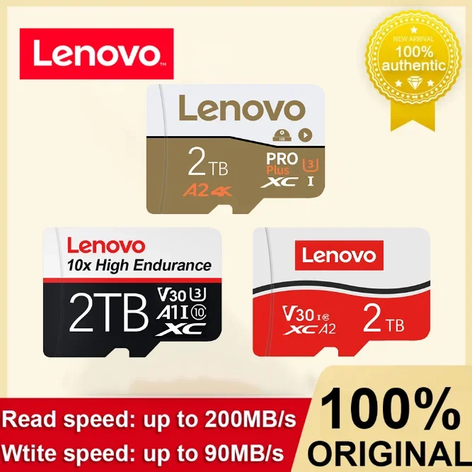 Lenovo Class 10 Micro Tf Sd Card Memoria Portatile Scheda Di Memoria Rossa E Nera 256Gb 128Gb Mini Sd Card Per Giochi Nintendo Switch