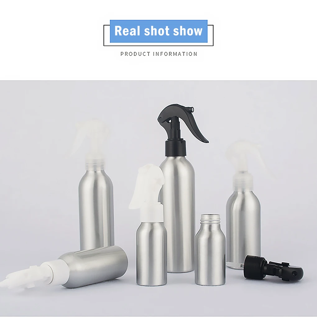 리필 가능한 알루미늄 스프레이 병, 빈 헤어 스프레이 병, 휴대용 용기, 이발소, 미용실, 40ml