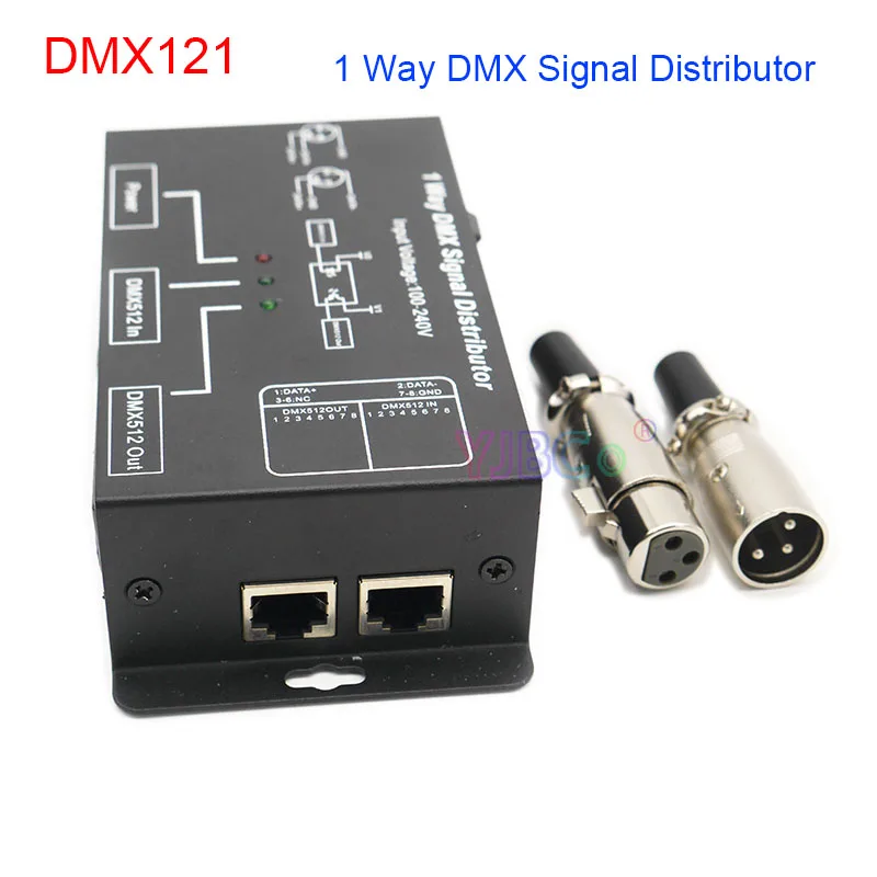 Dmx LED Lights Strip Controller 512,Dmx Signal Distributor LED Amplifier Splitter DMX121 Signal Repeater for DMX Controllers 4in1 splitter box 1 in 4 out hdmi compatible splitter amplifier hub repeater hdcp 3d hd 1080p 4k dual display for hdtv ps3 xbox