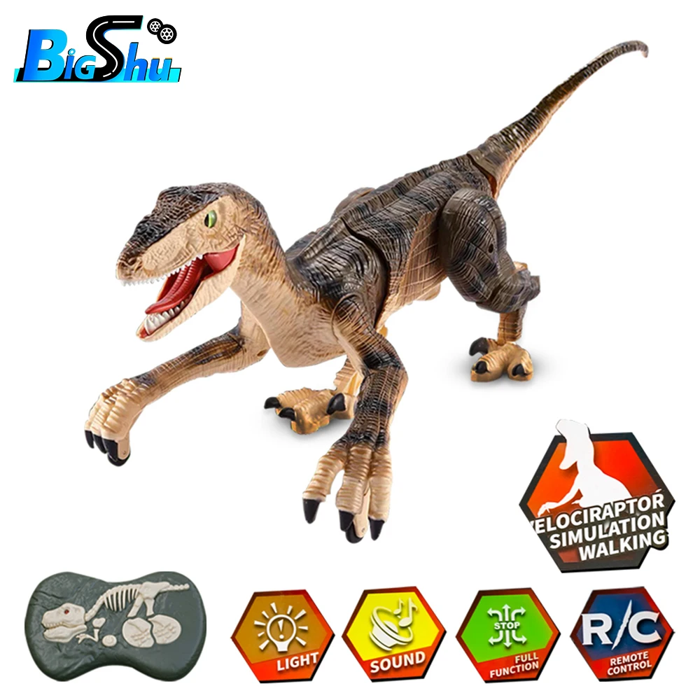

Remote Control Dinosaur Toys for Kids 2.4Ghz RC Dinosaur Robot Toy with Verisimilitude Sound for Kids Boys Girls Children's Gift