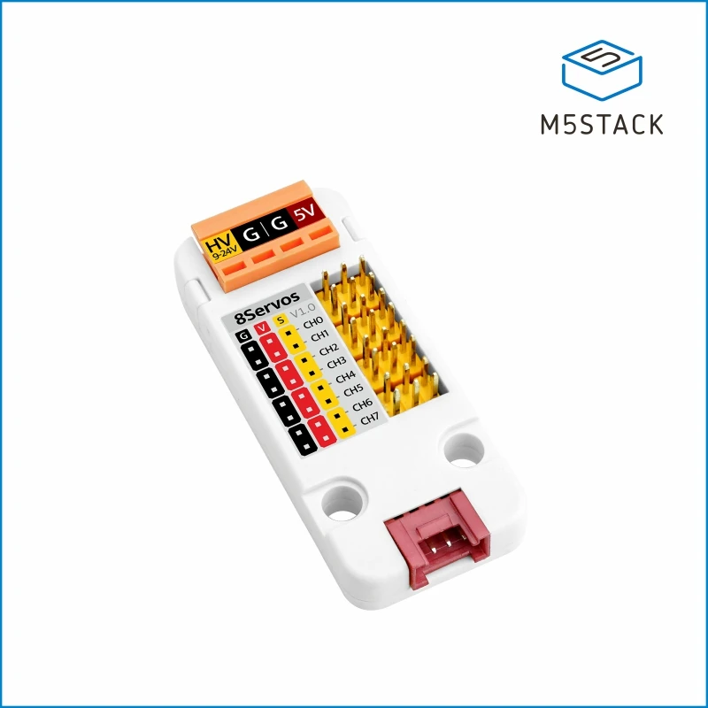 M5Stack 公式 8 チャンネル サーボ ドライバー ユニット (STM32F030