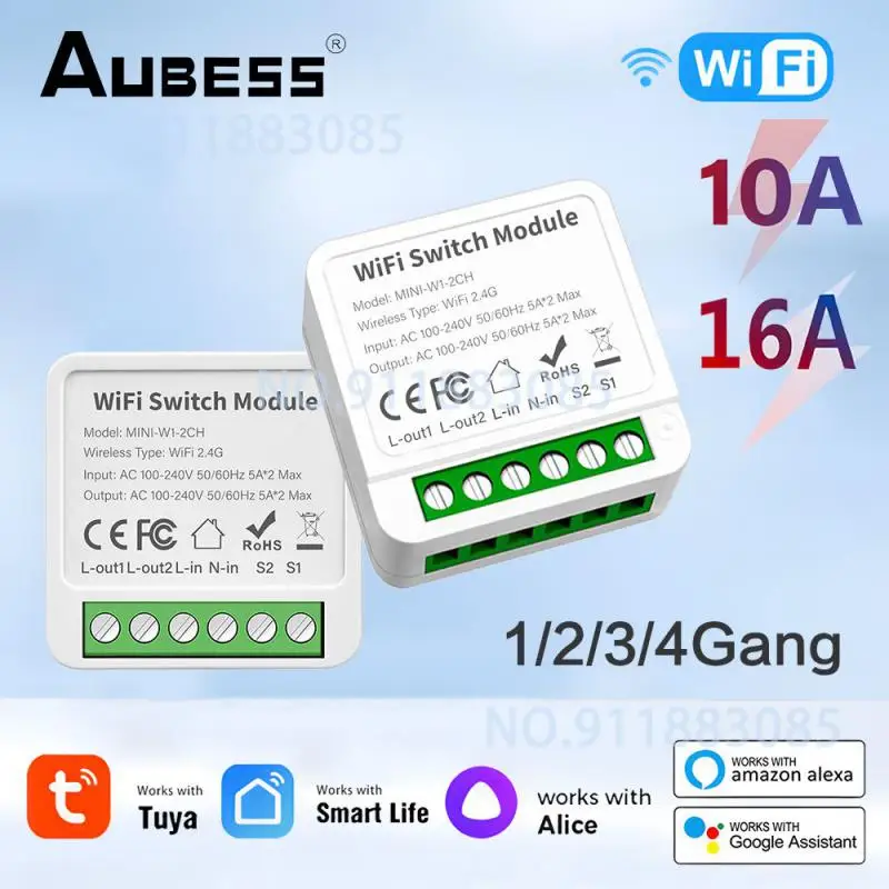 Tuya Mini 16A 1-Channel WiFi Smart Switch