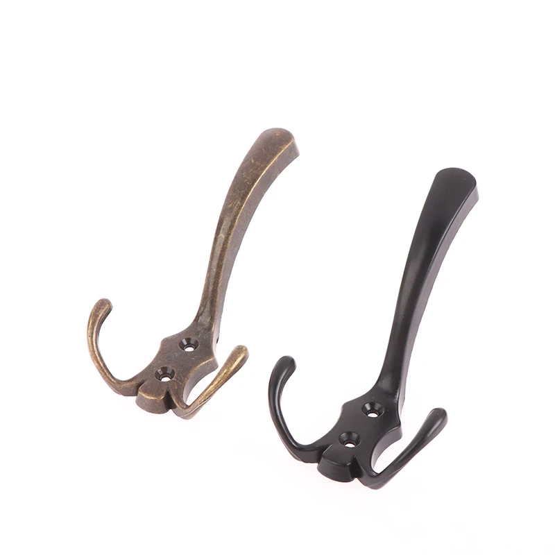 Coat Hook Wall Mounted Robe Clothes Rack Hat Wall Hanger For Bedroom Clothes Entryway Furniture Zinc Alloy 3 Hooks 1PC