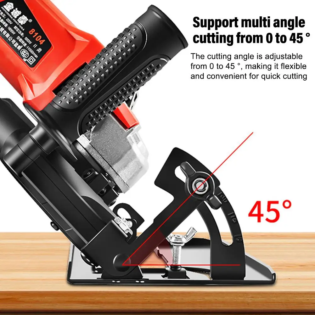 

Adjustable Grinder Bracket Angle Grinder Converter To Electric Bracket Circular 0-45° Saw Machine Base Bracket Cutting Base L8G2