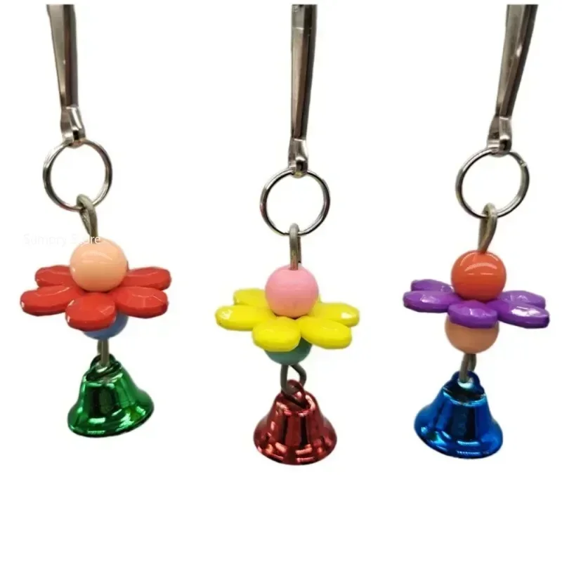 1PC Parrot Toys Suspension Hanging Bridge Chain Pet Bird Random Color Parrot Chew Toy Bird Cage Toy for Parrots Cage Accessrioes