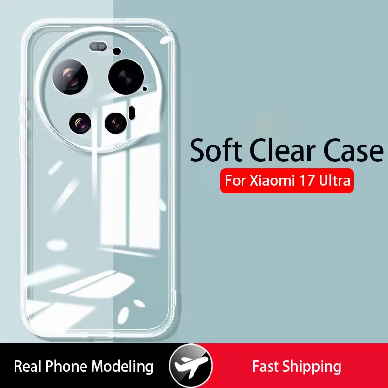 Sleek Ultra Clear Transparent Soft TPU Phone Case - Perfect Fit Cover