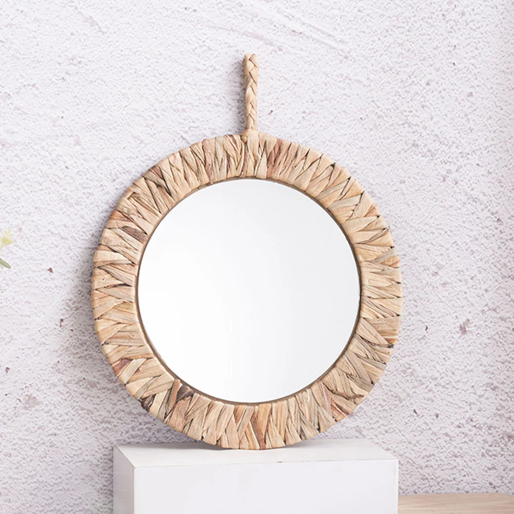 

Плетеное зеркало, настенное висячее зеркало, плетеное настенное зеркало для гостиной, прихожей, ванной комнаты