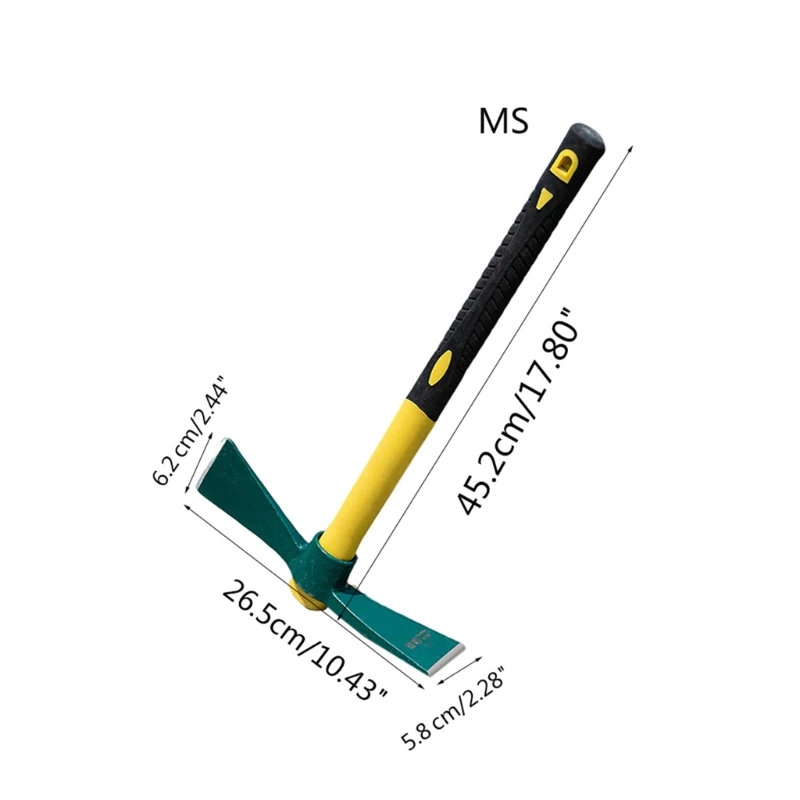 Garden Hoe Steel Hardened Hoe Durable Garden Weeding Tools Portable Household Vegetable Garden Shovel for Backyard KXRE 4