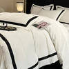 4Pcs Brushed Microfiber King Queen Double Twin 4Pcs Soft Premium Hotel Patchwork Duvet cover Flat/Fitted sheet 2 Pillowcases 1