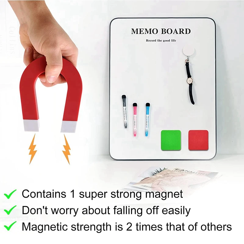 60 Pack Whiteboard Eraser Washable And Reusable Magnetic Whiteboard Eraser For Cleaning Dry Erase Markers 5X5x2cm