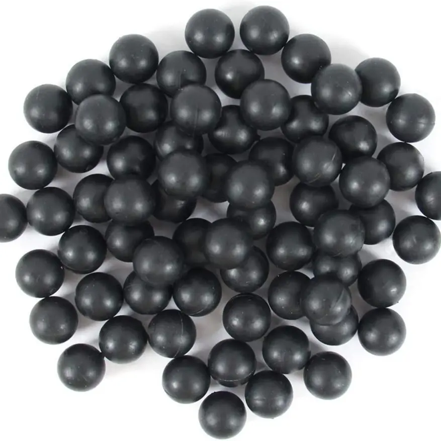 .43Cal X 500 PCS Paintball Bullet Fit for HDP 0.43 Caliber Self Defense Practice Reusable T4E Paint Ball Ammo Solid Rubber