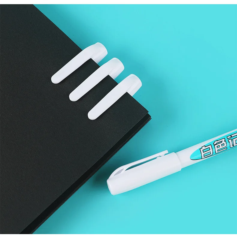 3Pcs/Set White Marker Pen Permanent Markers Art Supplies