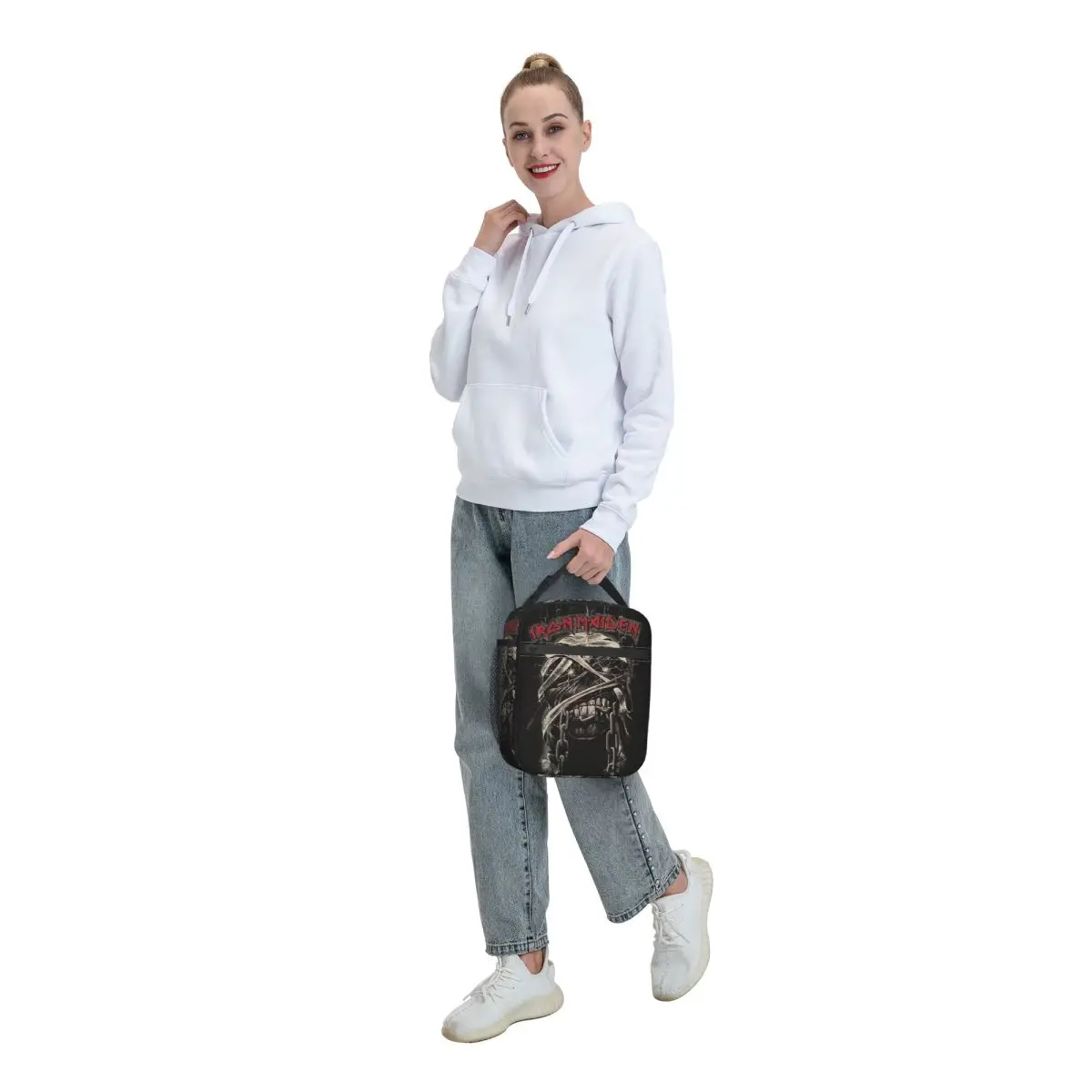 Heavy metal lunch bag women cooler thermal insulated lunch boxes children school lunch bag cooler bag