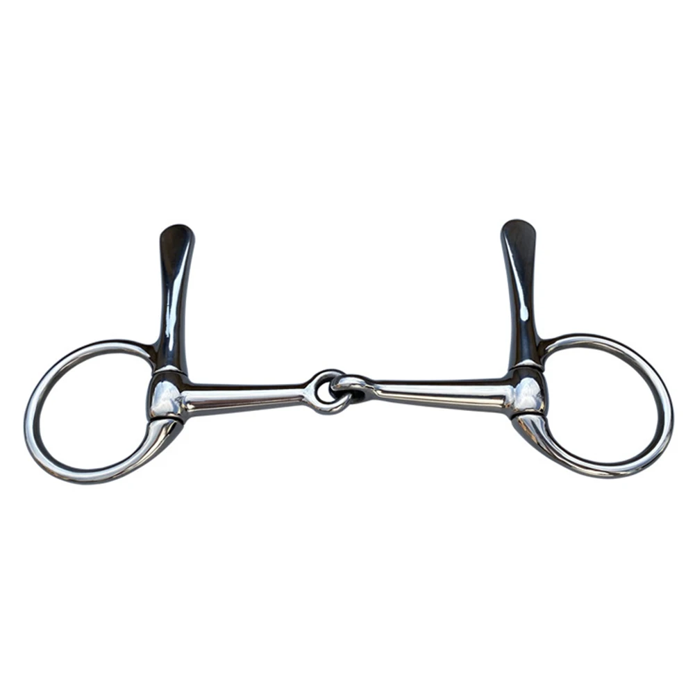 

Stainless Steel Full Cheek Snaffle Bit Gentle and Comfortable on Horse's Mouth Suitable for Sensitive Horses Horse Tack