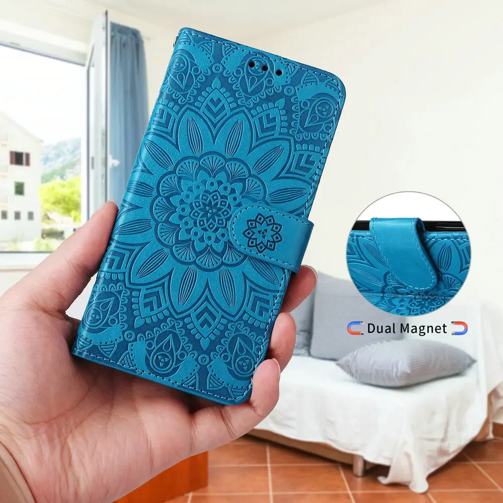 Realme GT 6 Neo 6 SE GT2 6T 5G Flip Case Floral Wallet Card Luxury Book Shell for OPPO Realme GT 6T Cover Neo2 3 T GT 2 5 Neo6 2