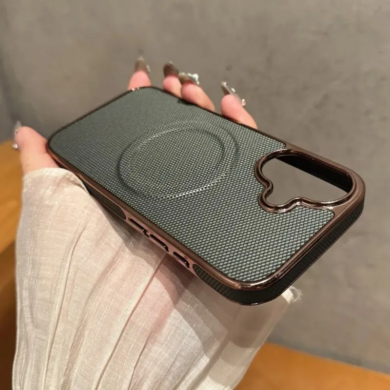 iPhone Leather Texture Magnetic Protective Case 3