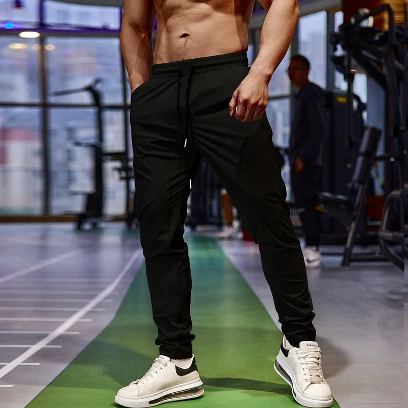 Running Pants Casual Pants Sport Pants Pencil Pants Mens Gym Casual Sweatpants Pant Fishing Breathable Quick-Drying Ice Silk Outdoor Sports Cycling Jogging Training