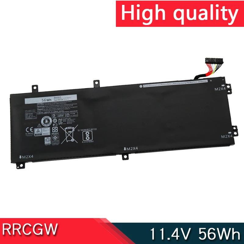 

New RRCGW 11.4V 56Wh Laptop Battery For Dell XPS 15 9550 Precision 5510 Series P56F 1P6KD T453X 4GVGH M7R96 62MJV