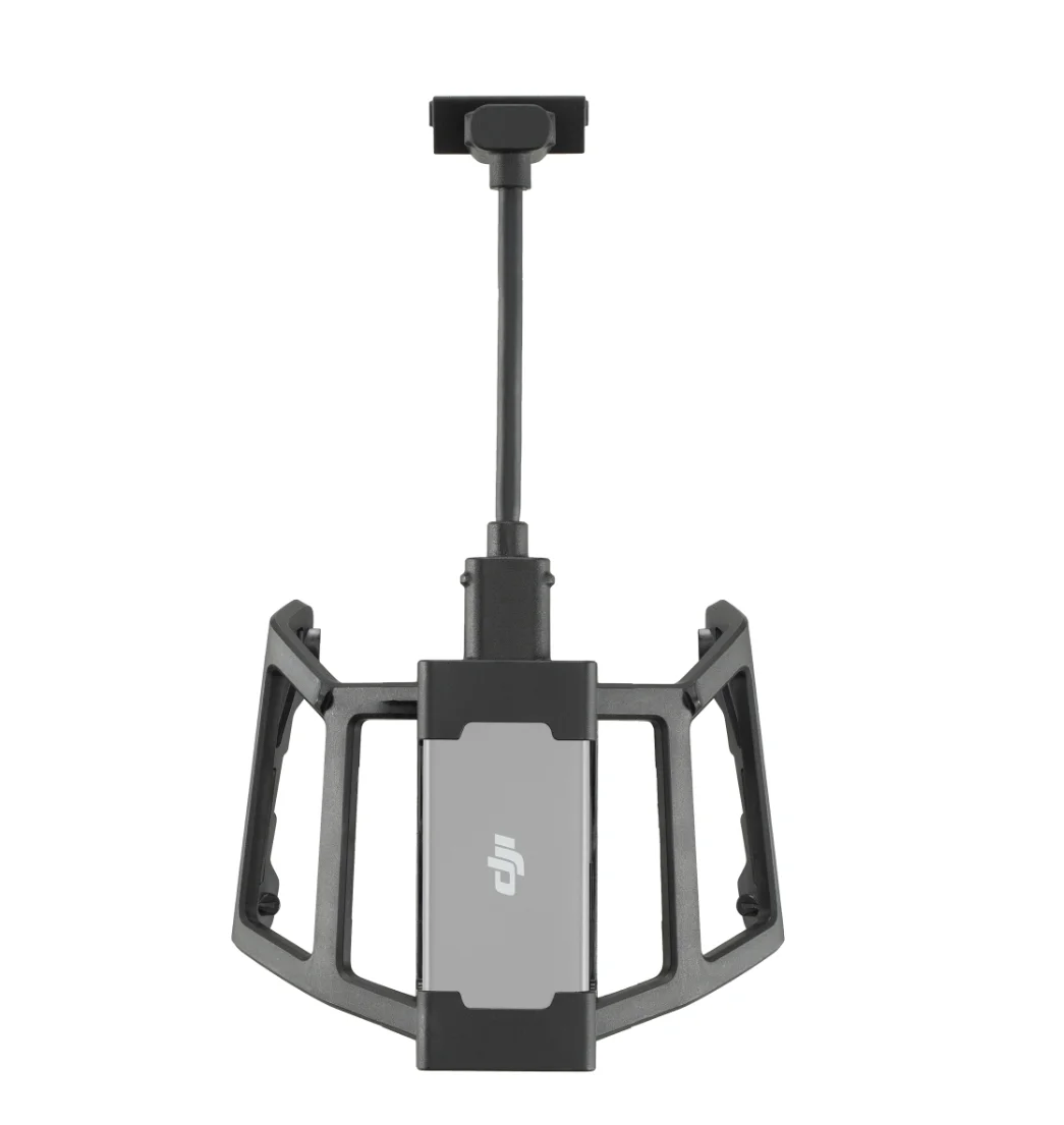 Support fixation dongle cellulaire DJI Mavic 3 avec câble, montrant le branchement facile. Achetez le Support de Montage pour Dongle DJI Mavic 3 pour une fixation sécurisée.