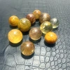 Natural Stone Golden Quartz Rutilated Sphere Polished Crystal Ball Decoration Rock Gift Reiki Healing 1