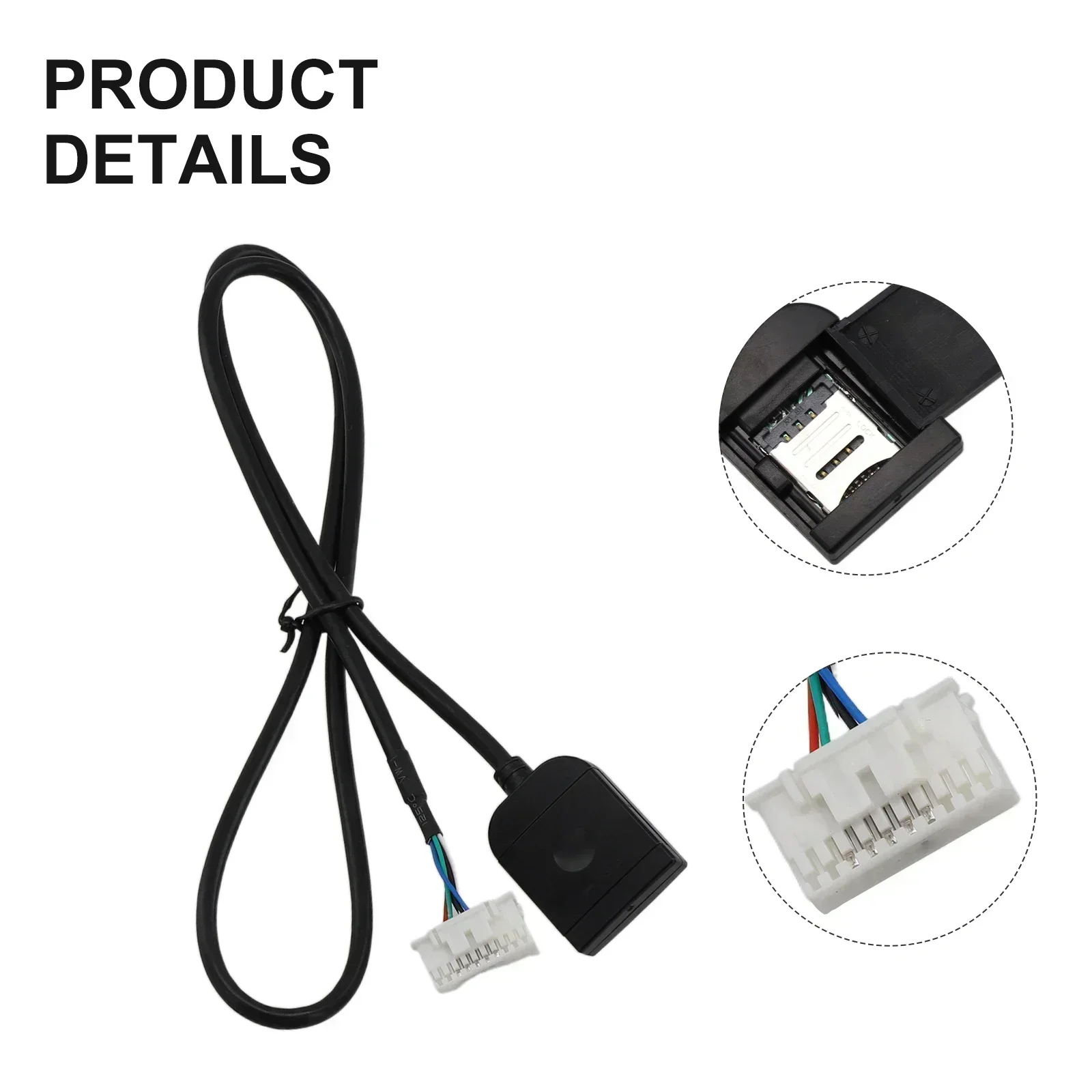 Sim Card Slot Adapter Radio Multimedia Gps 4G 20pin Cable Connector 12V Car Radio Player Car Accsesories car stereo accessories sim card slot adapter
