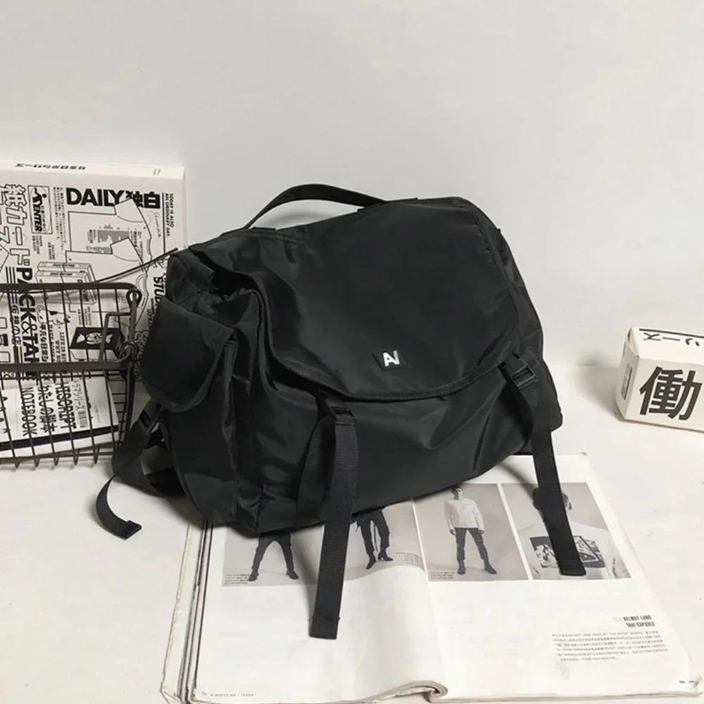 

Black College Style Work Suit Crossbody Bag For Men and Women Hip-Hop Casual Student Shoulder Bags